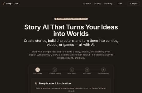 Story321 AI story generator