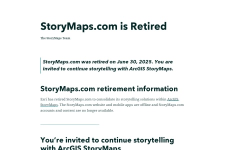 StoryMaps