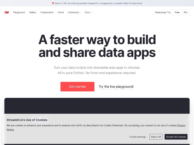 Streamlit – Python 数据应用快速构建工具