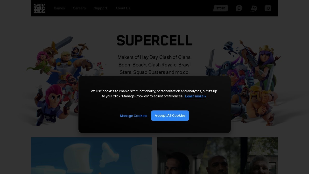 Supercell 官方网站 – 知名移动游戏开发商
