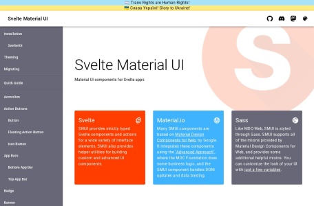 Svelte Material UI