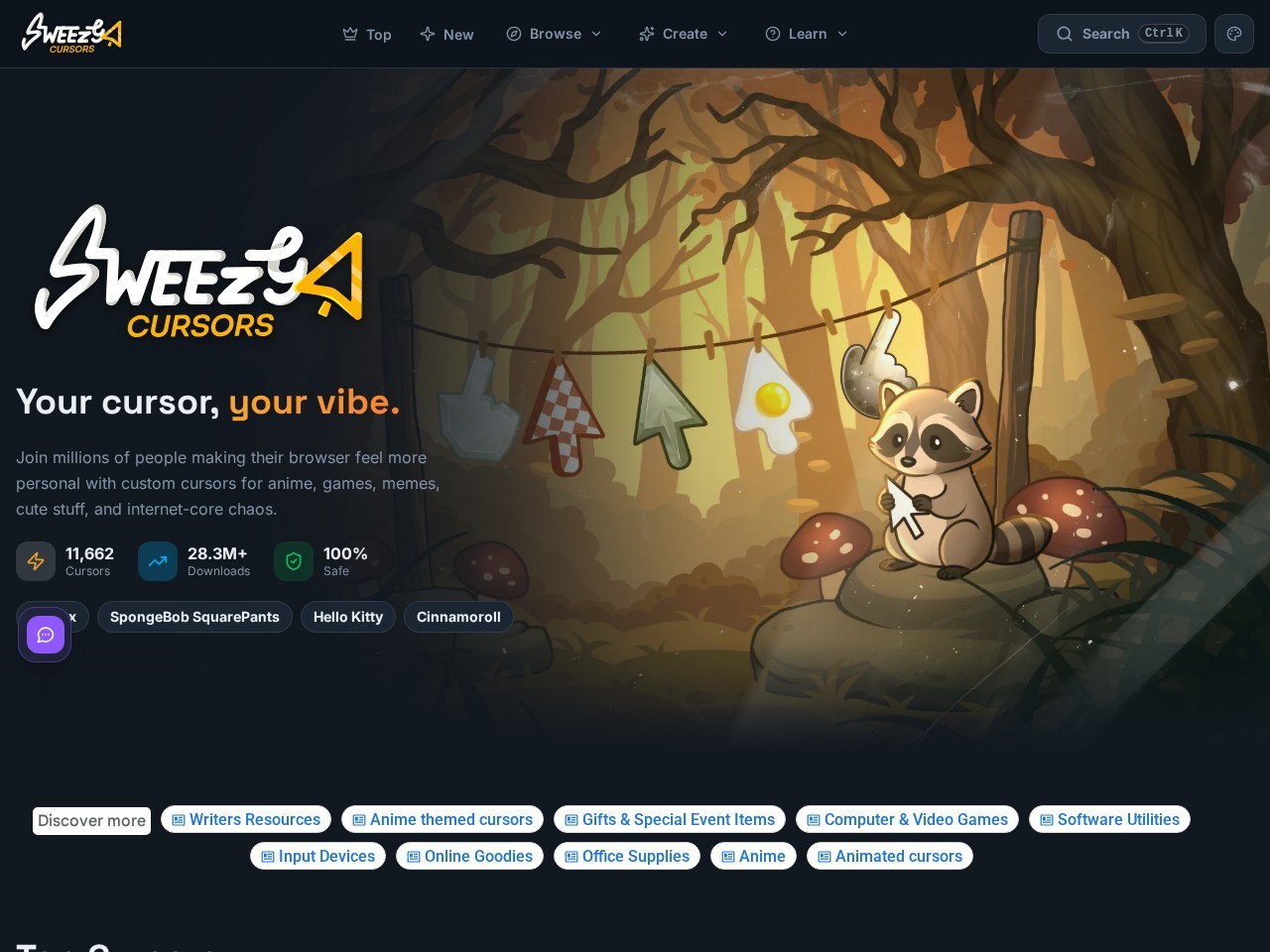 Sweezy cursors