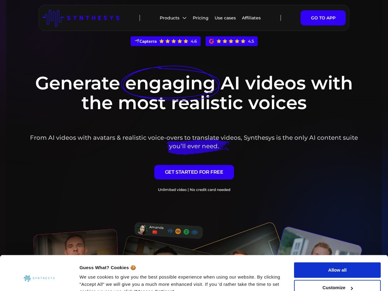 Synthesys – 提供大规模的生成式AI内容