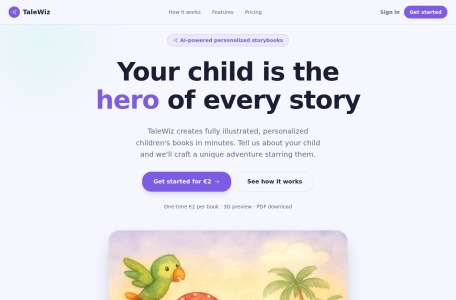 TaleWiz – AI powered storytelling