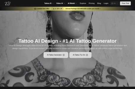 Tattoo AI Design翻译站点