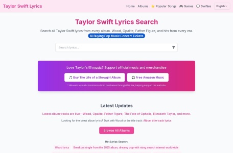 Taylor Swift Lyrics | Every Album