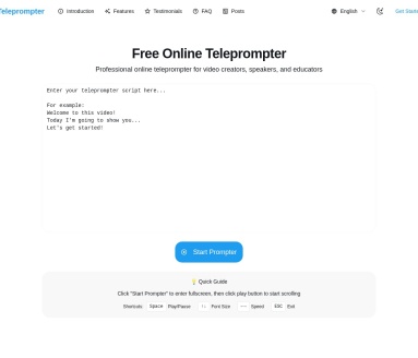 免费在线提词器