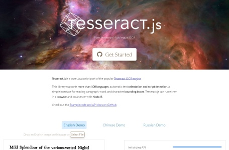Tesseract.js-我爱网址导航