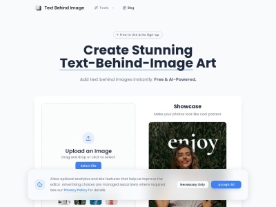 Text Behind Image
