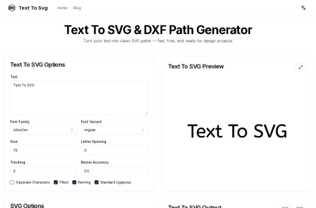 TextToSVG-我爱网址导航