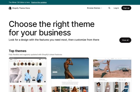 Shopify主题市场_一个专门的主题市场,可以帮助你找到最新的主题,并且可以根据你的需求进行定制