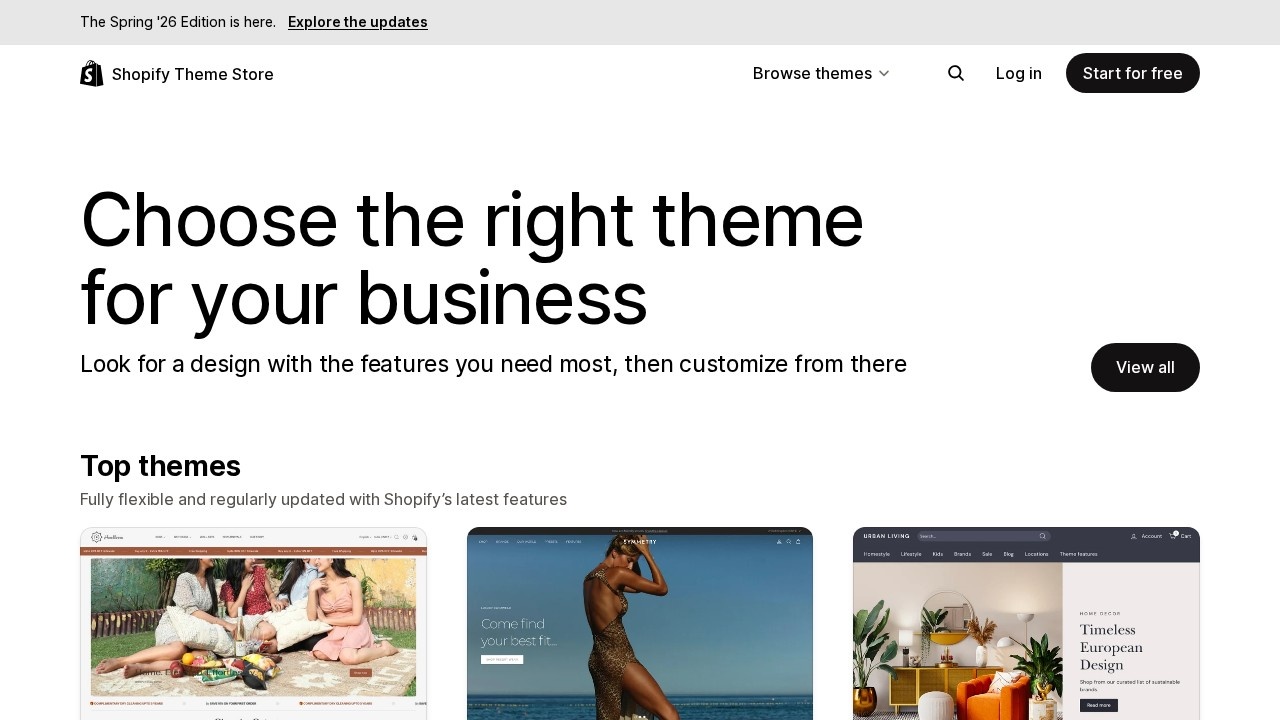 Shopify Theme Store