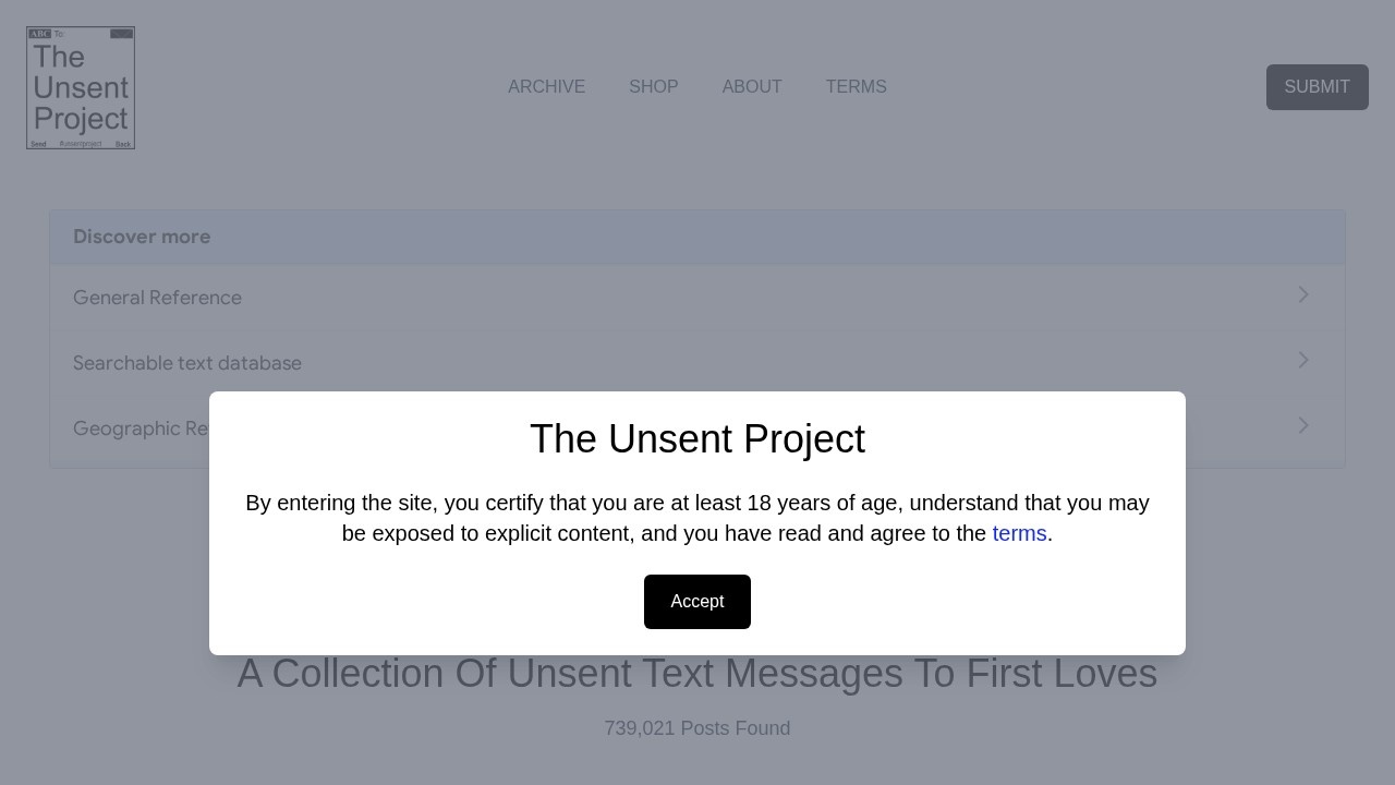 The Unsent Project
