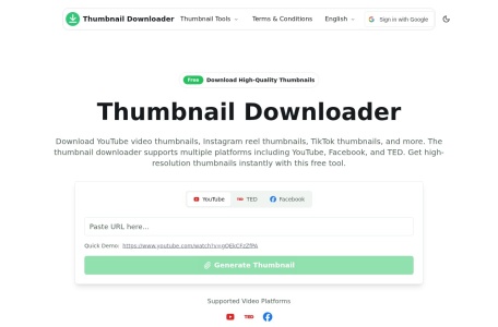 Thumbnail Downloader-我爱网址导航