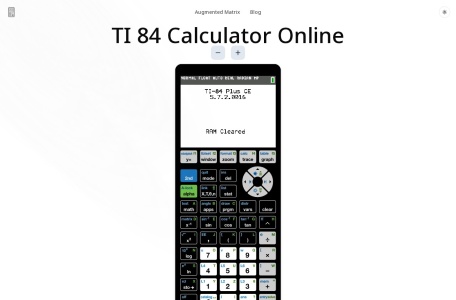 TI 84 Calculator Online