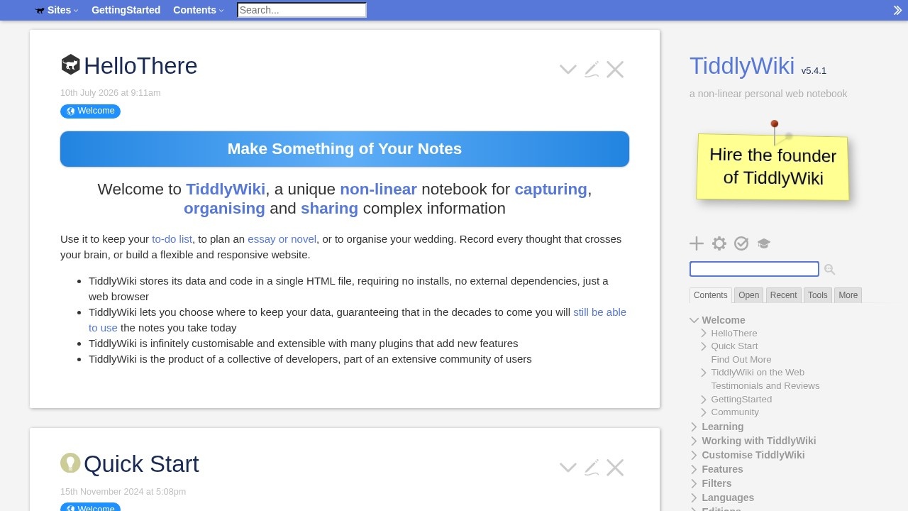 TiddlyWiki