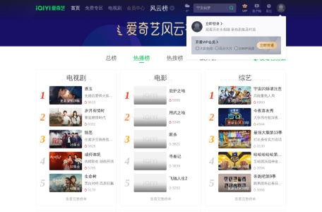 爱奇艺风云榜