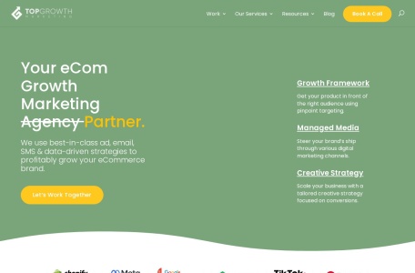 TopGrowth_TopGrowth是专注于电子商务增长的Shopify 营销机构
