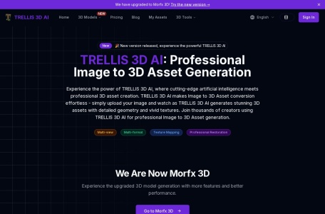Trellis 3D – AI图片转3D