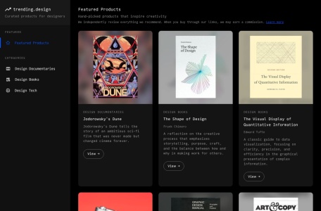 Trending Design – 设计师专属创意好物与灵感好书推荐平台