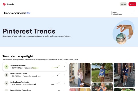 Pinterest Trends趋势分析工具