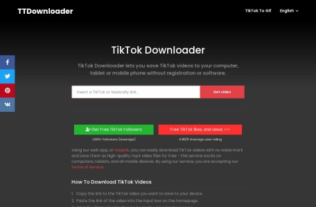 TikTok视频去水印下载