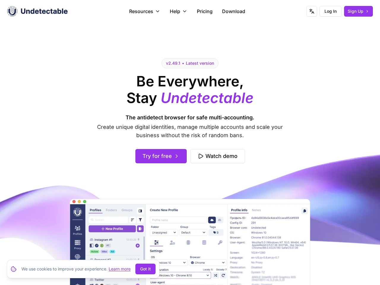 Undetectable浏览器