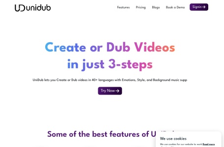 UniDub – 多语言智能配音平台