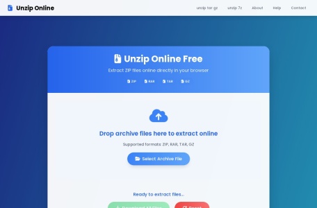 Unzip Online