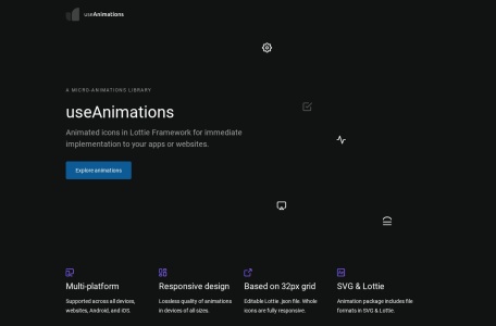 UseAnimations免费开源动画图标库