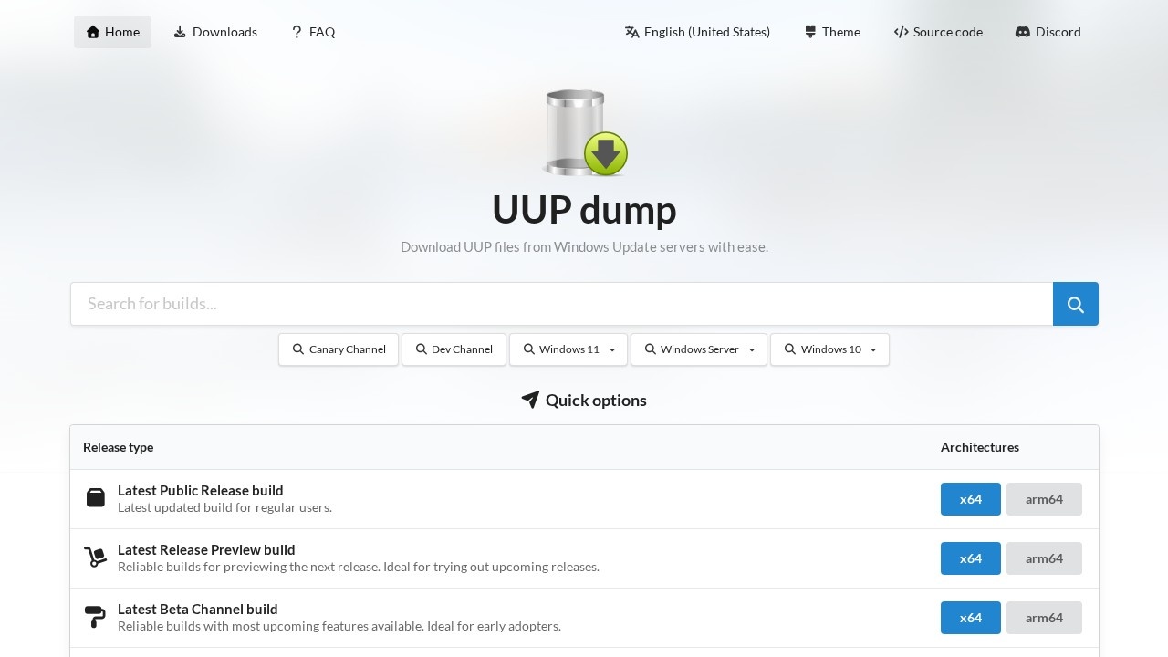 UUP Dump