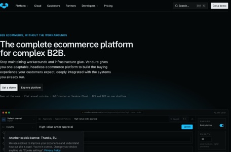 B2B ecommerce platform for complex commerce | Vendure