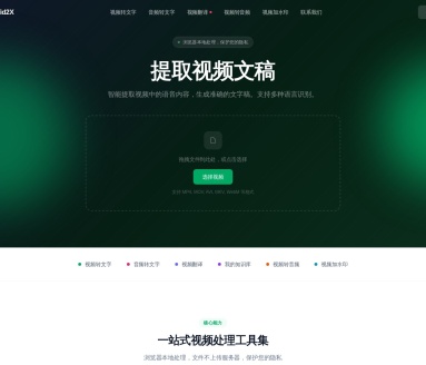 Vid2X提取视频文稿