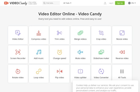 Video Candy_每个你需要的在线视频编辑工具。免费且易于使用