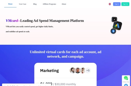 vmcardio.com unlimited virtual credit card issuing platform