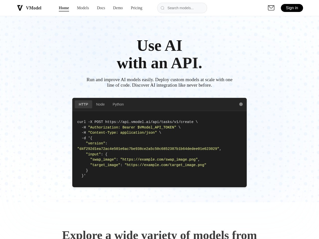 VModel – AI模特商拍工具