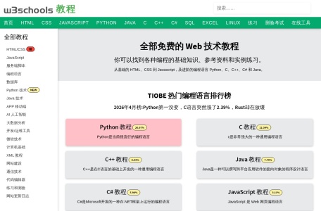 w3schools在线教程
