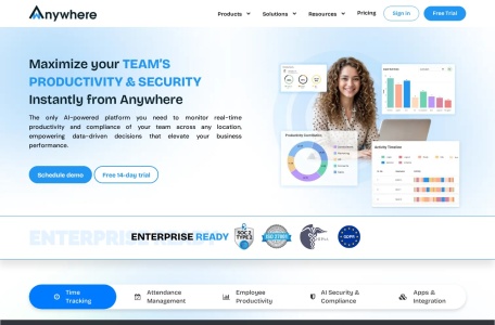 wAnywhere – AI桌面监控和时间跟踪软件翻译站点