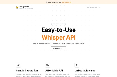 Whisper API