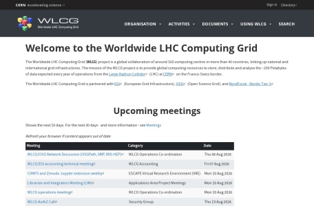 全球大型强子对撞机计算网格(WLCG)