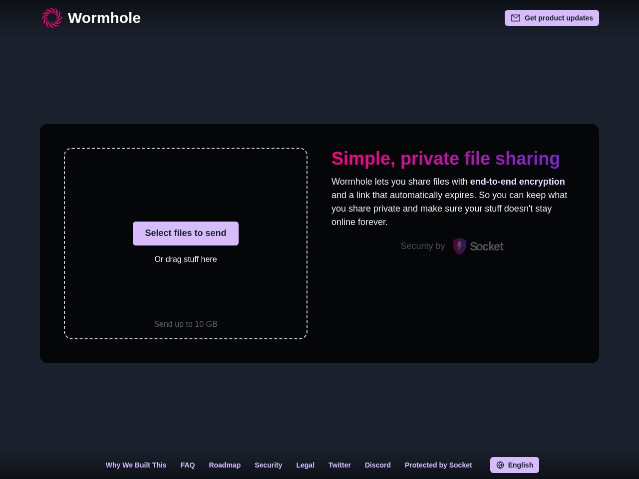 wormhole虫洞文件共享