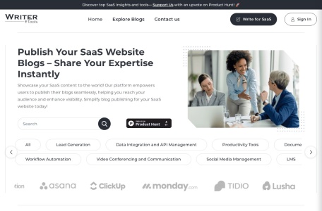 WriterTools : Showcase your SaaS content