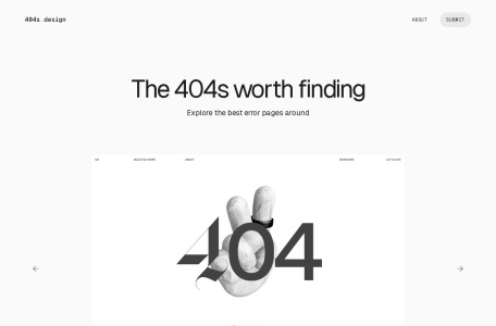 404 page designs