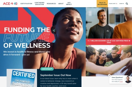 Health and Fitness Certifications, Continuing Education & Re