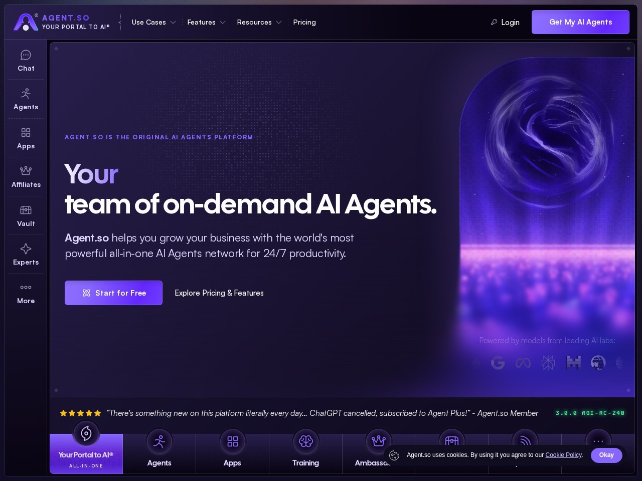 Agent.so – 人类内识的整个历史都是你的