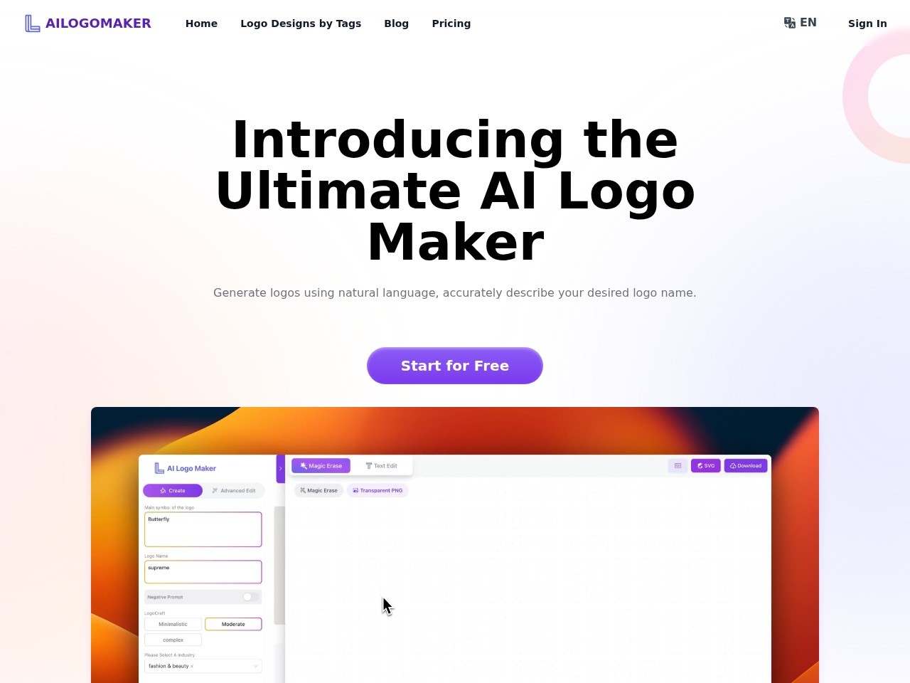 AI Logo Maker – 用AI简化Logo创作
