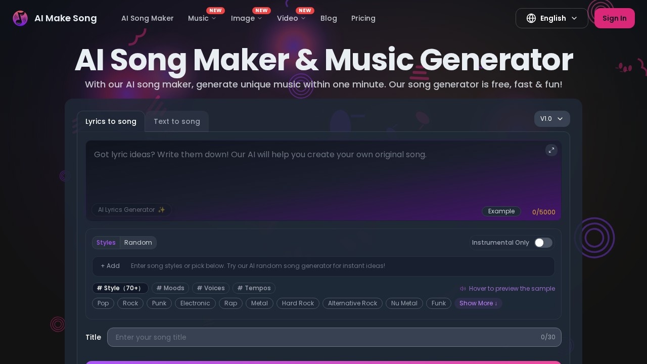 AI Make Song