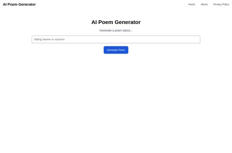AI Poem Generator