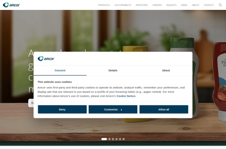 Amcor – 全球领先的负责任包装解决方案提供商