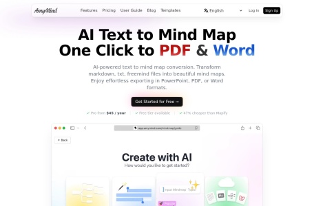 AmyMind AI思维导图生成工具